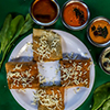 Cheese Hara Bhara Masala Dosa